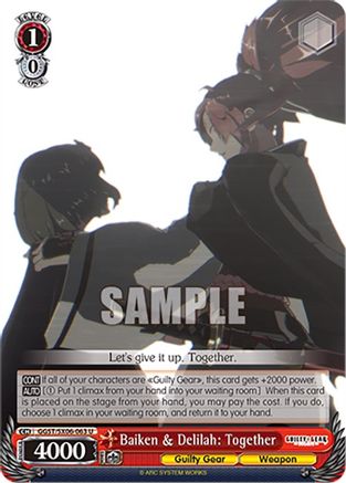 Image of Baiken & Delilah: Together (GGST/SX06-063 U) - Guilty Gear -Strive-