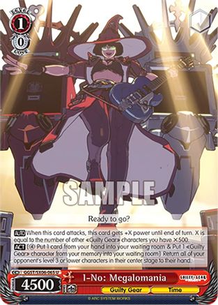 Image of I-No: Megalomania (GGST/SX06-065 U) - Guilty Gear -Strive-