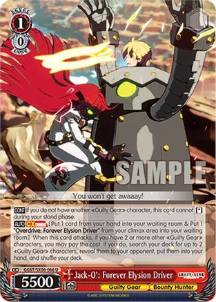 Image of Jack-O': Forever Elysion Driver (GGST/SX06-066 U) - Guilty Gear -Strive-