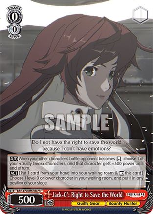 Image of Jack-O': Right to Save the World (GGST/SX06-067 C) - Guilty Gear -Strive-