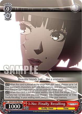 Image of I-No: Finally Recalling (GGST/SX06-068 C) - Guilty Gear -Strive-