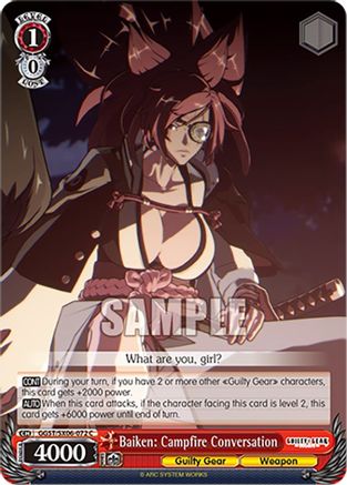 Image of Baiken: Campfire Conversation (GGST/SX06-072 C) - Guilty Gear -Strive-