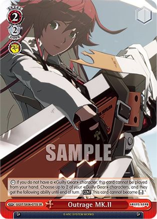 Image of Outrage MK.II (SR) (GGST/SX06-075S SR) - Guilty Gear -Strive-