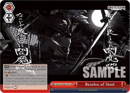 Image of Resolve of Steel (GGST/SX06-077 CR) - Guilty Gear -Strive-