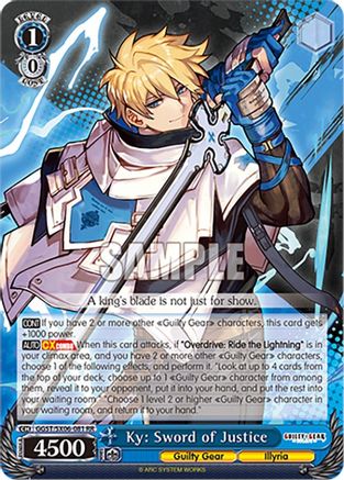Image of Ky: Sword of Justice (GGST/SX06-081 RR) - Guilty Gear -Strive-