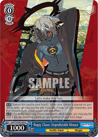 Image of Happy Chaos: Unpredictable Menace (GGST/SX06-083 R) - Guilty Gear -Strive-