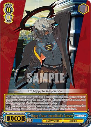 Image of Happy Chaos: Unpredictable Menace (SP) (GGST/SX06-083SP SP) - Guilty Gear -Strive-
