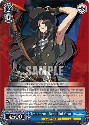 Image of Testament: Beautiful Gear (GGST/SX06-085 R) - Guilty Gear -Strive-