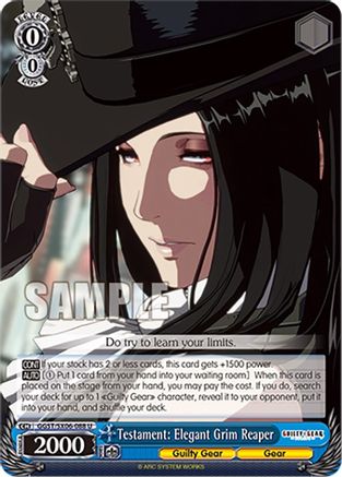 Image of Testament: Elegant Grim Reaper (GGST/SX06-088 U) - Guilty Gear -Strive-