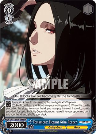 Image of Testament: Elegant Grim Reaper (SR) (GGST/SX06-088S SR) - Guilty Gear -Strive-