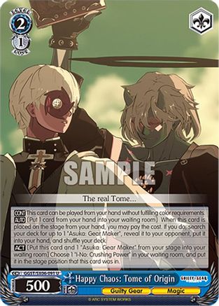 Image of Happy Chaos: Tome of Origin (GGST/SX06-091 U) - Guilty Gear -Strive-