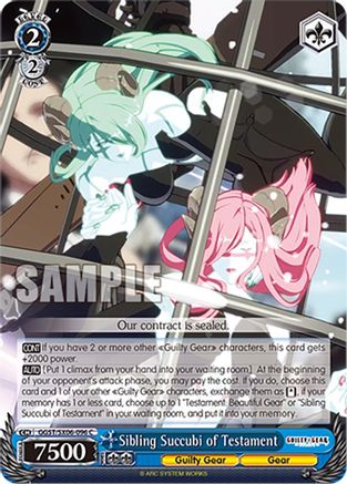 Image of Sibling Succubi of Testament (GGST/SX06-096 C) - Guilty Gear -Strive-