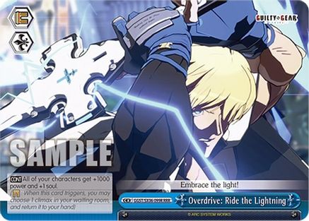Image of Overdrive: Ride the Lightning (RRR) (GGST/SX06-099R RRR) - Guilty Gear -Strive-