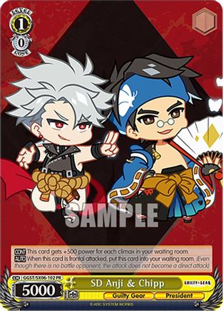 Image of SD Anji & Chipp (GGST/SX06-102 PR) - Guilty Gear -Strive-