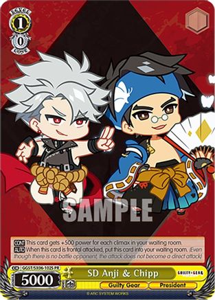 Image of SD Anji & Chipp (Foil) (GGST/SX06-102S PR) - Guilty Gear -Strive-