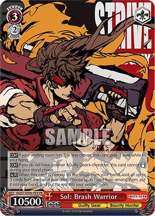 Image of Sol: Brash Warrior (GGST/SX06-P03 PR) - Guilty Gear -Strive-