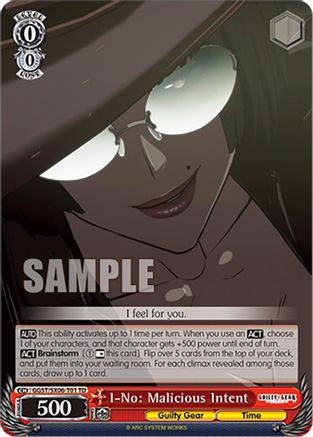 Image of I-No: Malicious Intent (GGST/SX06-T01 TD) - Guilty Gear -Strive-