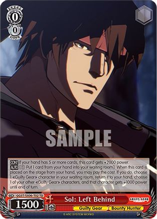 Image of Sol: Left Behind (GGST/SX06-T02 TD) - Guilty Gear -Strive-