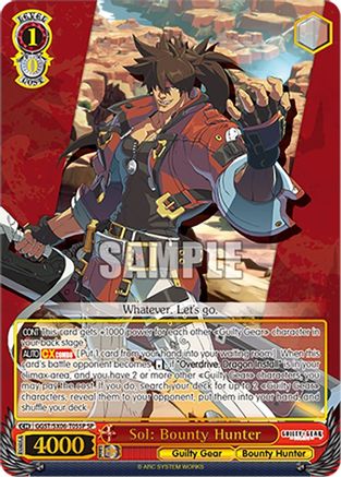 Image of Sol: Bounty Hunter (SP) (GGST/SX06-T05SP SP) - Guilty Gear -Strive-