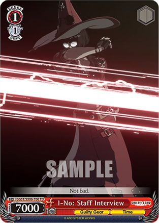 Image of I-No: Staff Interview (GGST/SX06-T06 TD) - Guilty Gear -Strive-