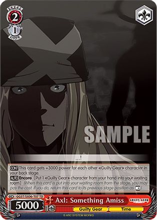 Image of Axl: Something Amiss (GGST/SX06-T07 TD) - Guilty Gear -Strive-