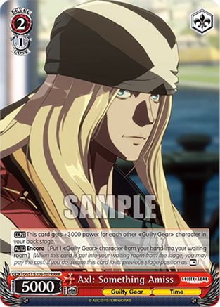 Image of Axl: Something Amiss (RRR) (GGST/SX06-T07R RRR) - Guilty Gear -Strive-
