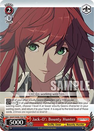 Image of Jack-O': Bounty Hunter (GGST/SX06-T08 TD) - Guilty Gear -Strive-
