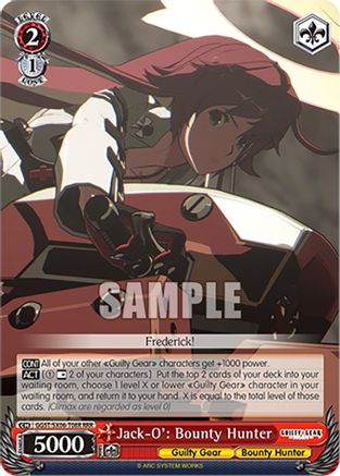Image of Jack-O': Bounty Hunter (RRR) (GGST/SX06-T08R RRR) - Guilty Gear -Strive-