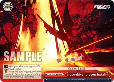 Image of Overdrive: Dragon Install (GGST/SX06-T11 TD) - Guilty Gear -Strive-