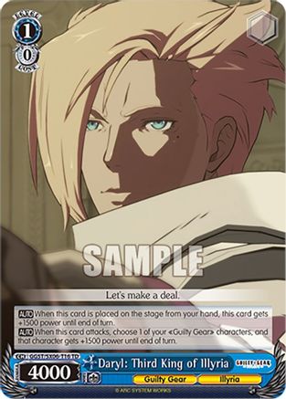 Image of Daryl: Third King of Illyria (GGST/SX06-T16 TD) - Guilty Gear -Strive-