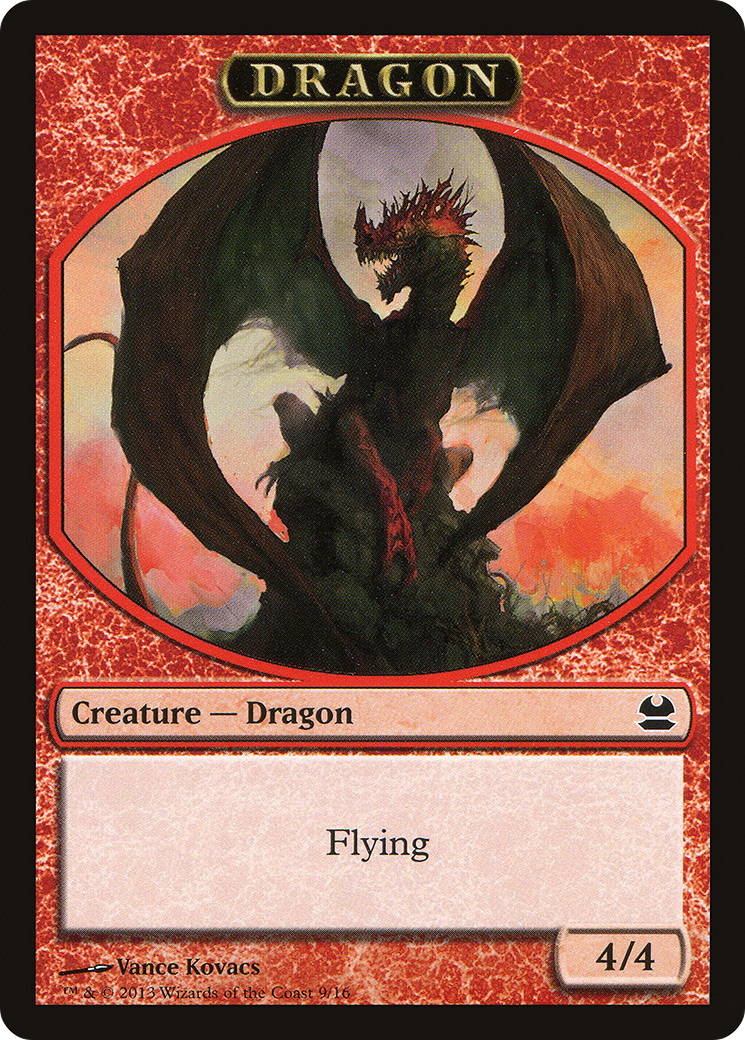 Image of Dragon Token (MMA-009) - Modern Masters Tokens