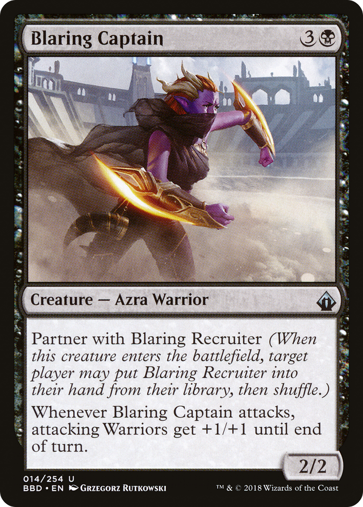 Image of Blaring Captain (BBD-014) - Battlebond Foil