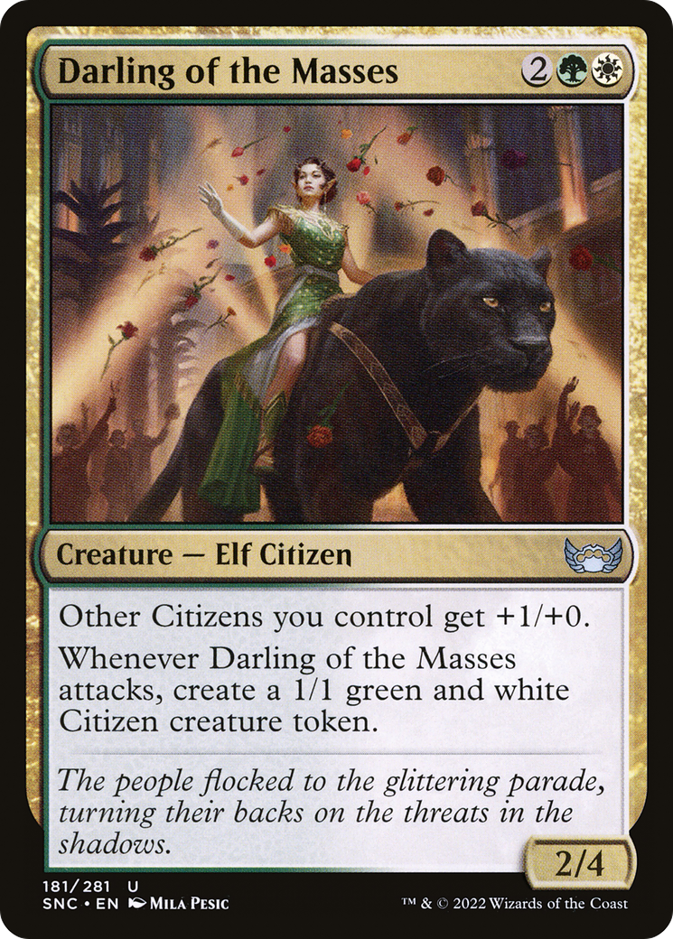 Image of Darling of the Masses (SNC-181) - Streets of New Capenna Foil