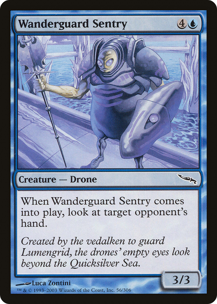 Image of Wanderguard Sentry (MRD-056) - Mirrodin Foil
