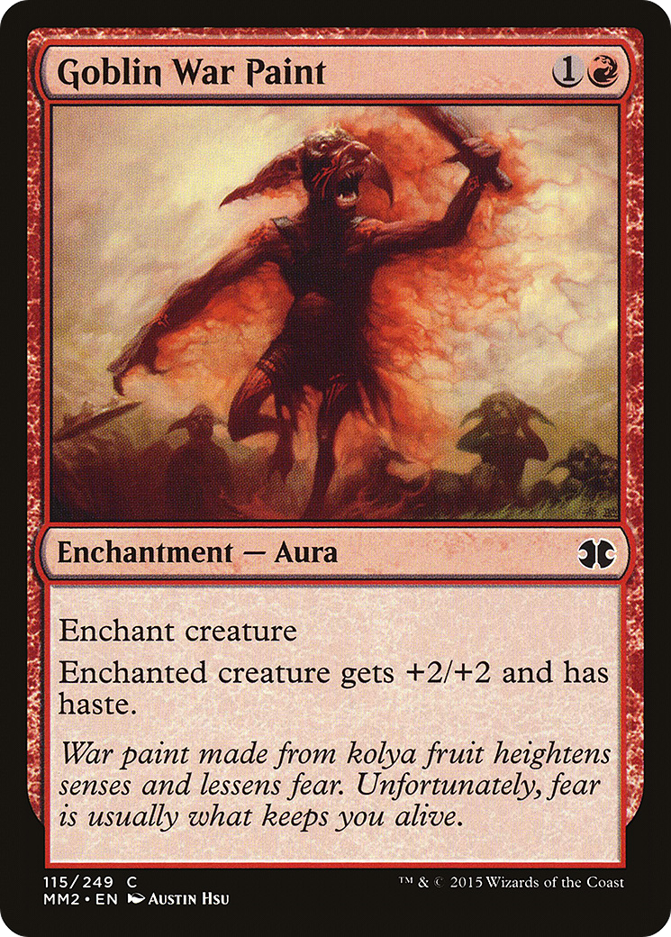 Image of Goblin War Paint (MM2-115) - Modern Masters 2015