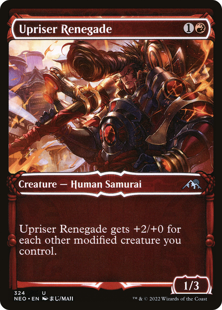 Image of Upriser Renegade (Showcase) (NEO-324) - Kamigawa: Neon Dynasty: (Showcase)