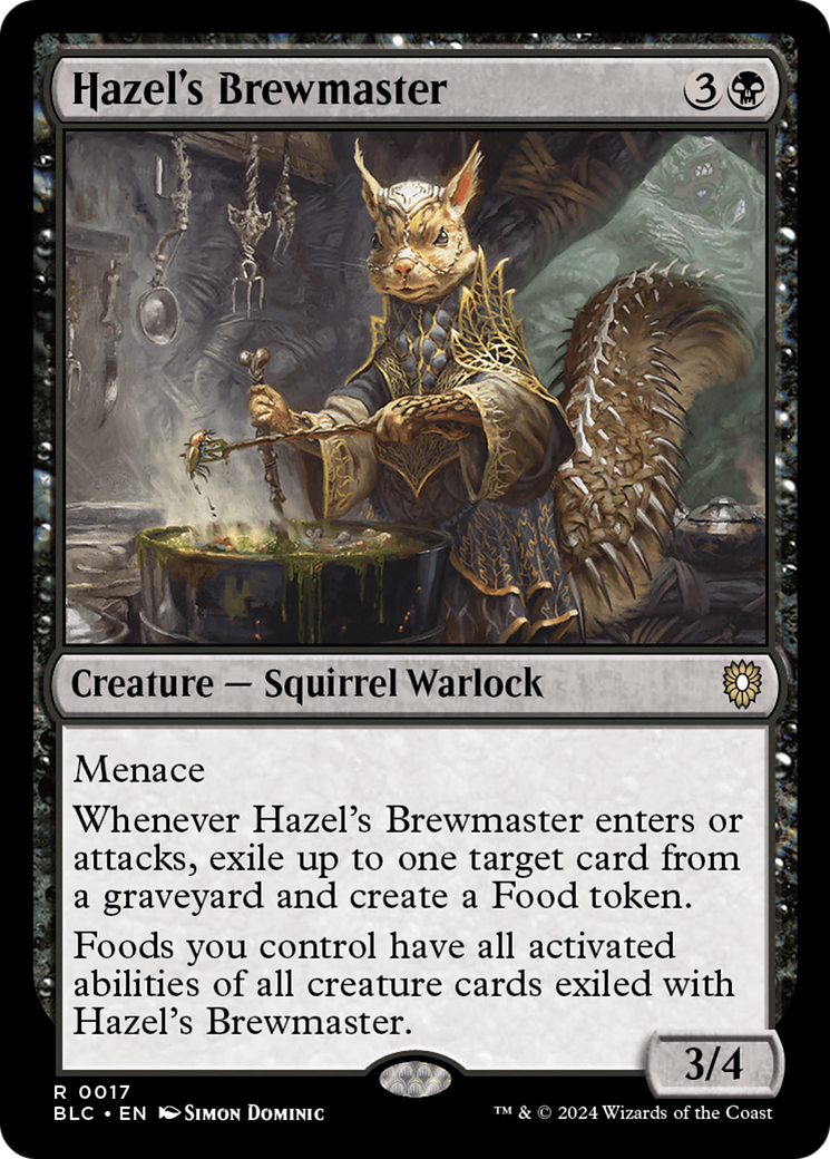 Image of Hazel's Brewmaster (BLC-017) - Bloomburrow Commander