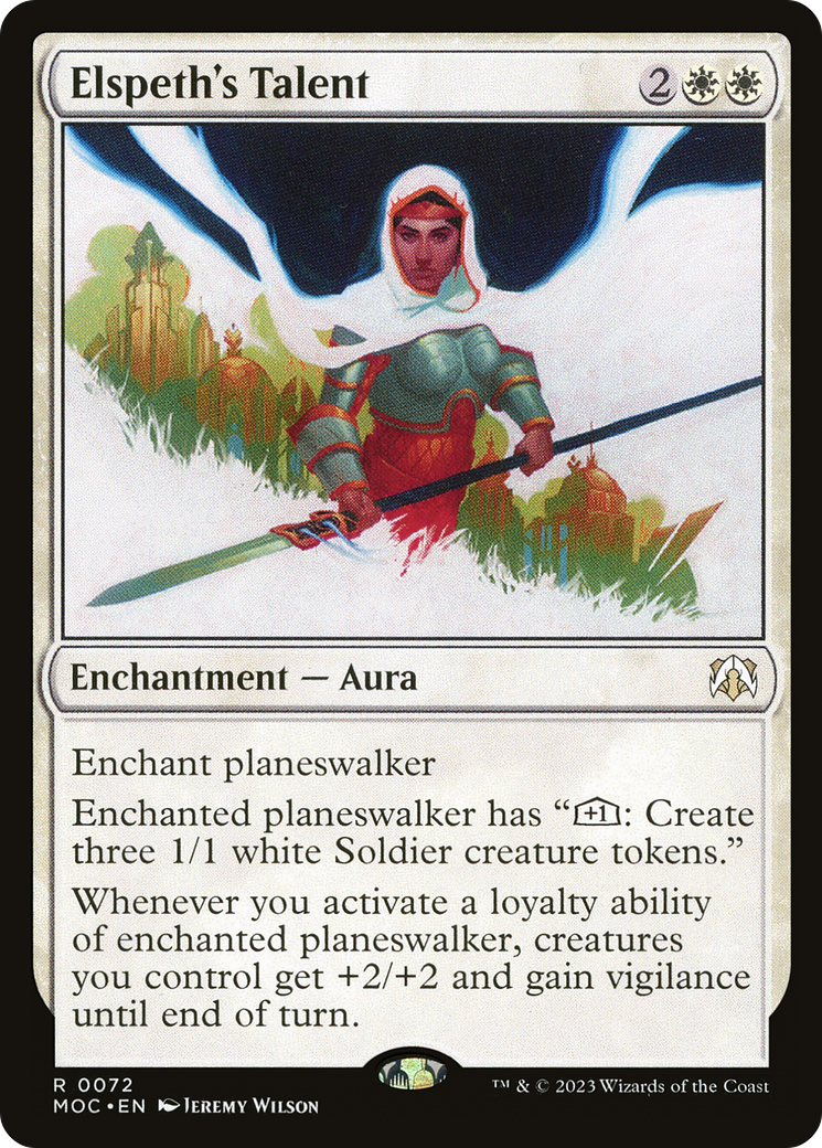 Image of Elspeth's Talent (MOC-072) - March of the Machine Commander Foil