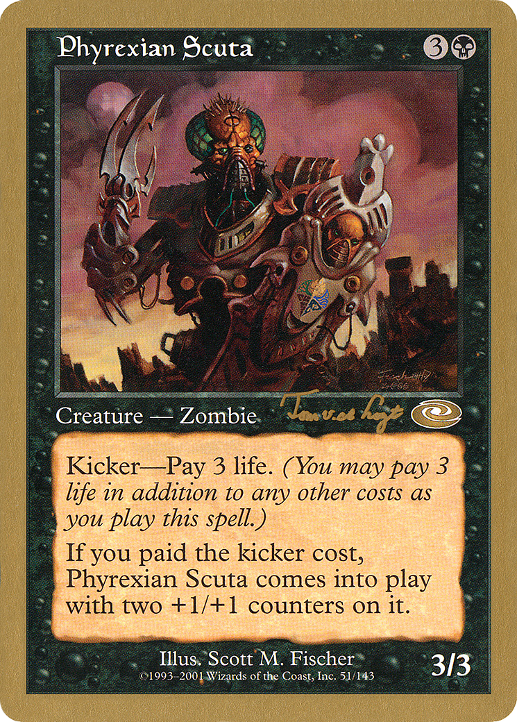 Image of Phyrexian Scuta - 2001 Tom van de Logt (PLS) (WCD-) - World Championship Decks 2001