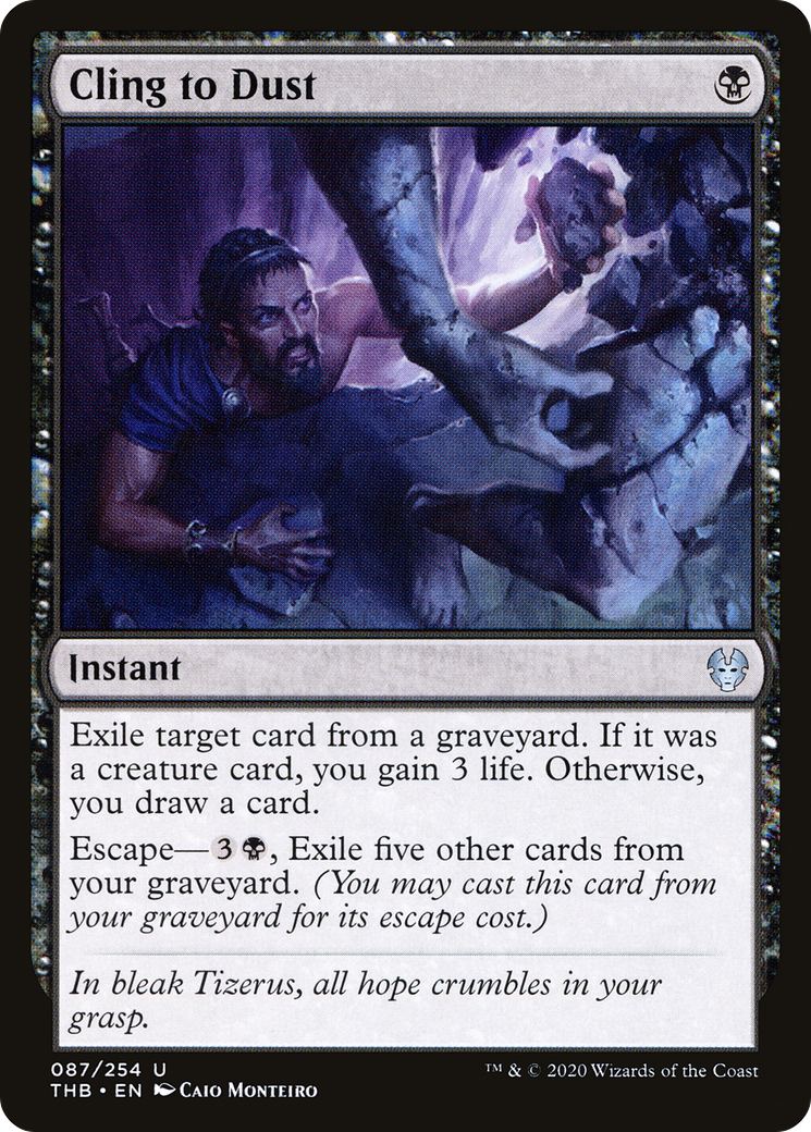 Image of Cling to Dust (THB-087) - Theros Beyond Death Foil