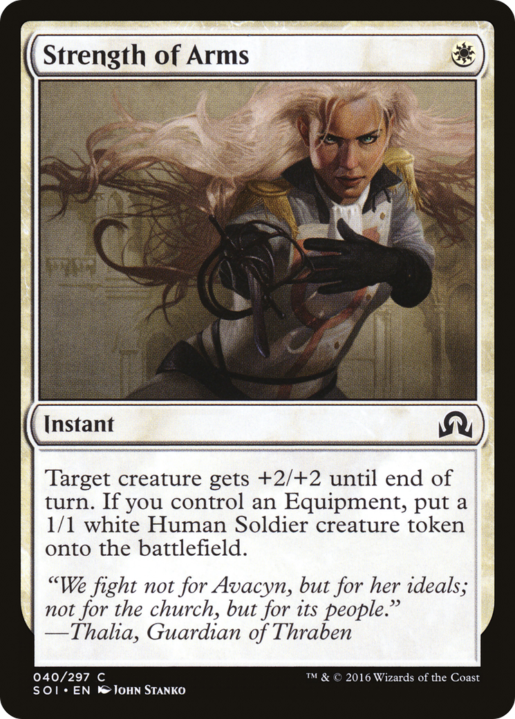 Image of Strength of Arms (SOI-040) - Shadows over Innistrad Foil