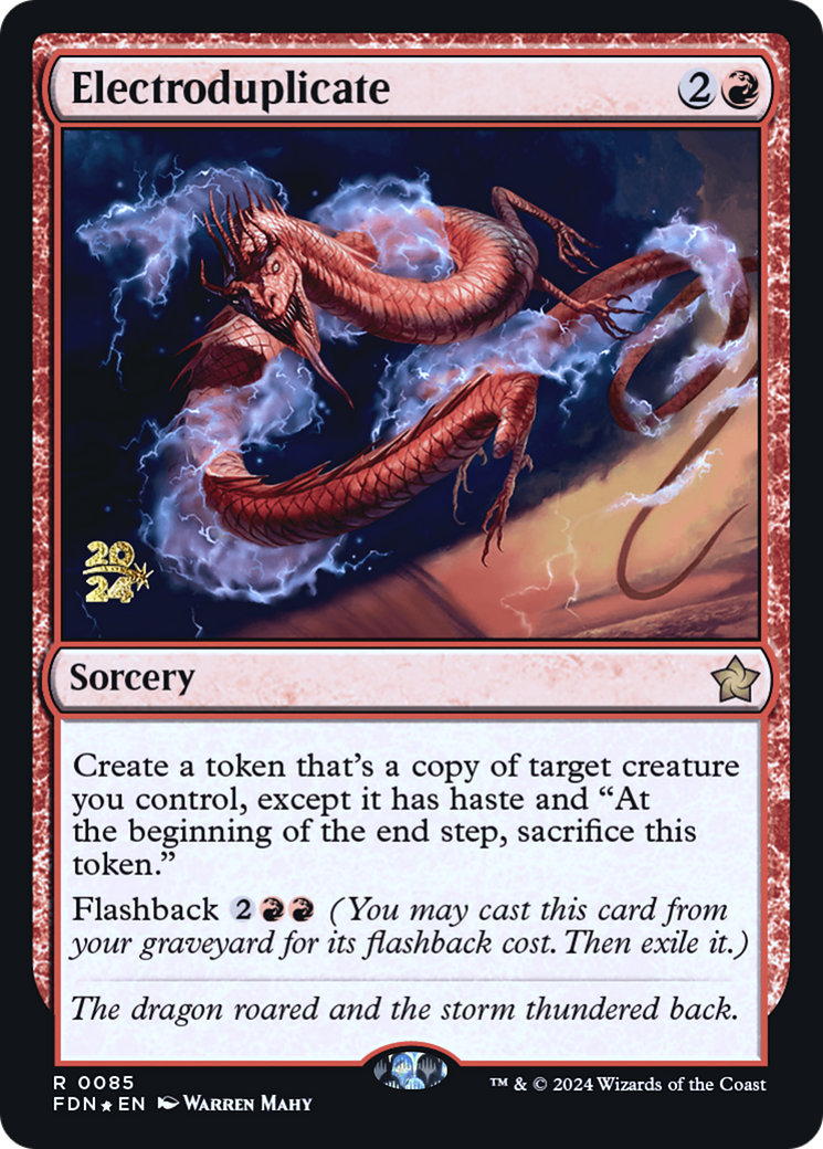 Image of Electroduplicate (PRE-085) - Foundations Promos Foil
