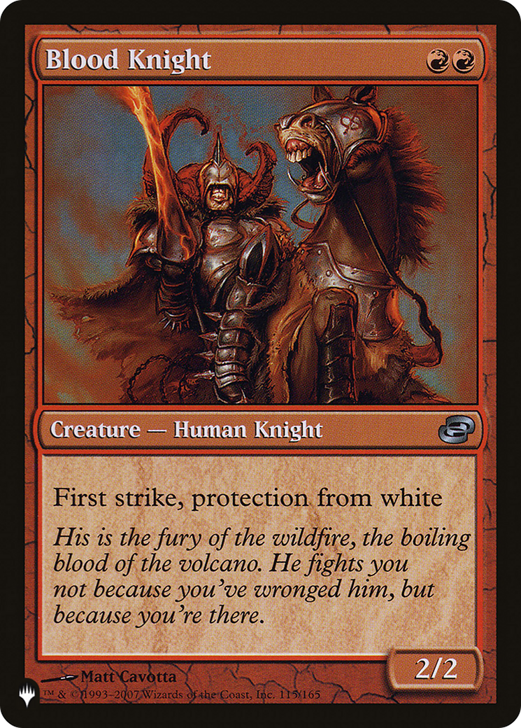 Image of Blood Knight (LIST-PLC-115) - The List: (colorshifted)