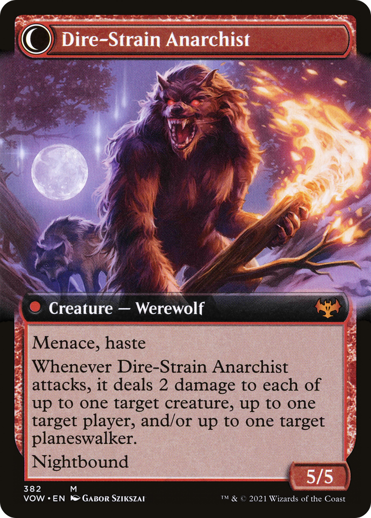 Image of Volatile Arsonist (Extended Art) (VOW-382) - Innistrad: Crimson Vow: (Extended Art, Double Faced Transform)