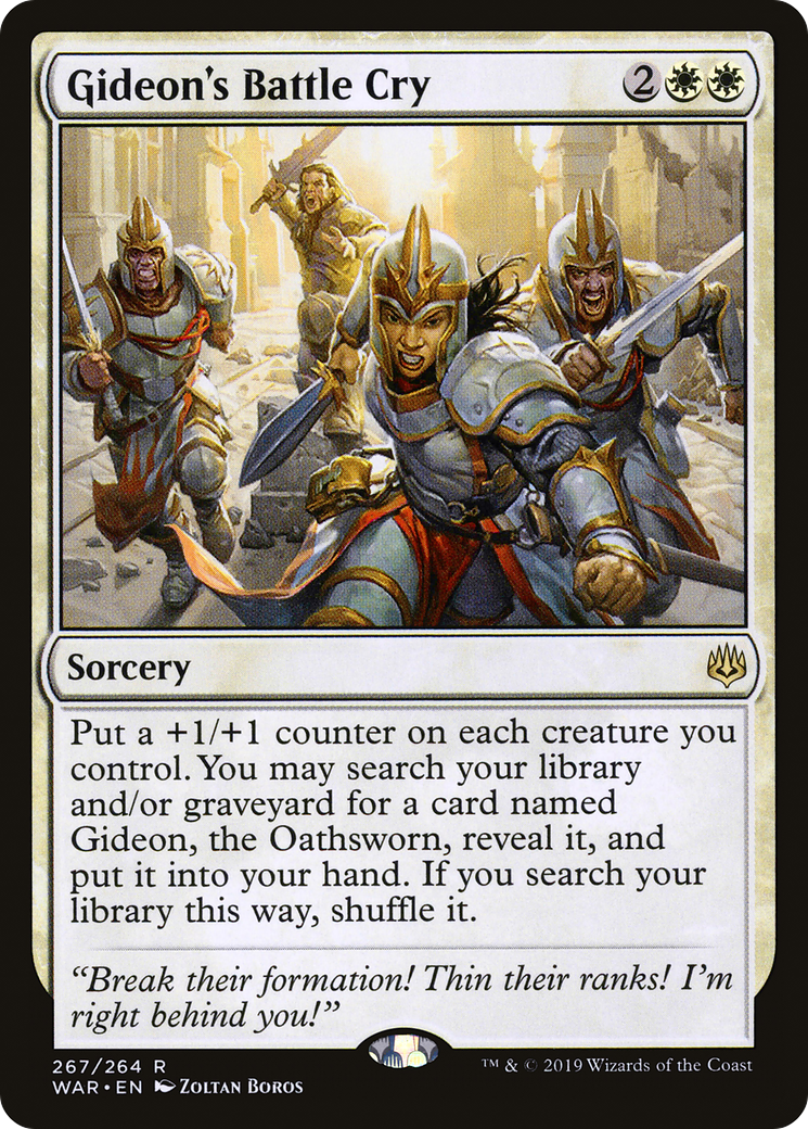 Image of Gideon's Battle Cry (WAR-267) - War of the Spark