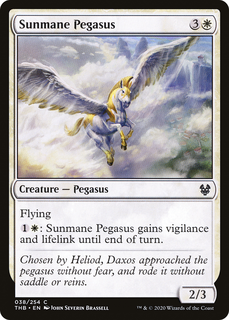 Image of Sunmane Pegasus (THB-038) - Theros Beyond Death