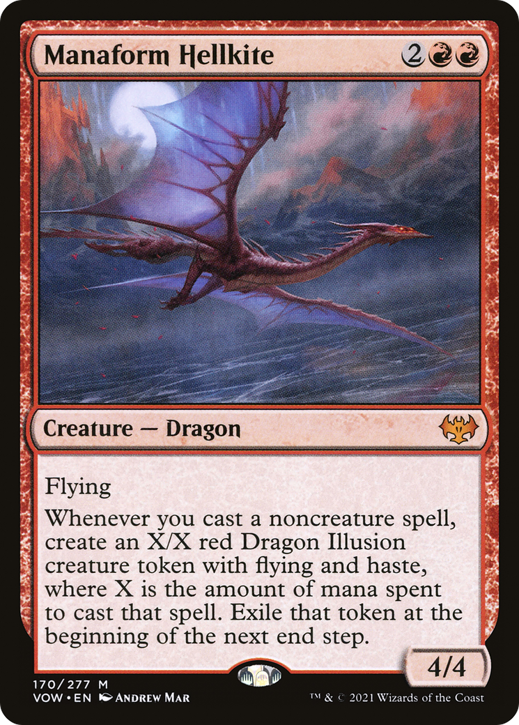 Image of Manaform Hellkite (VOW-170) - Innistrad: Crimson Vow Foil
