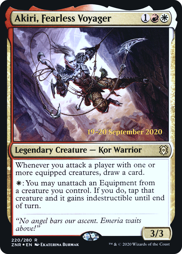 Image of Akiri, Fearless Voyager (PRE-220) - Zendikar Rising Promos Foil