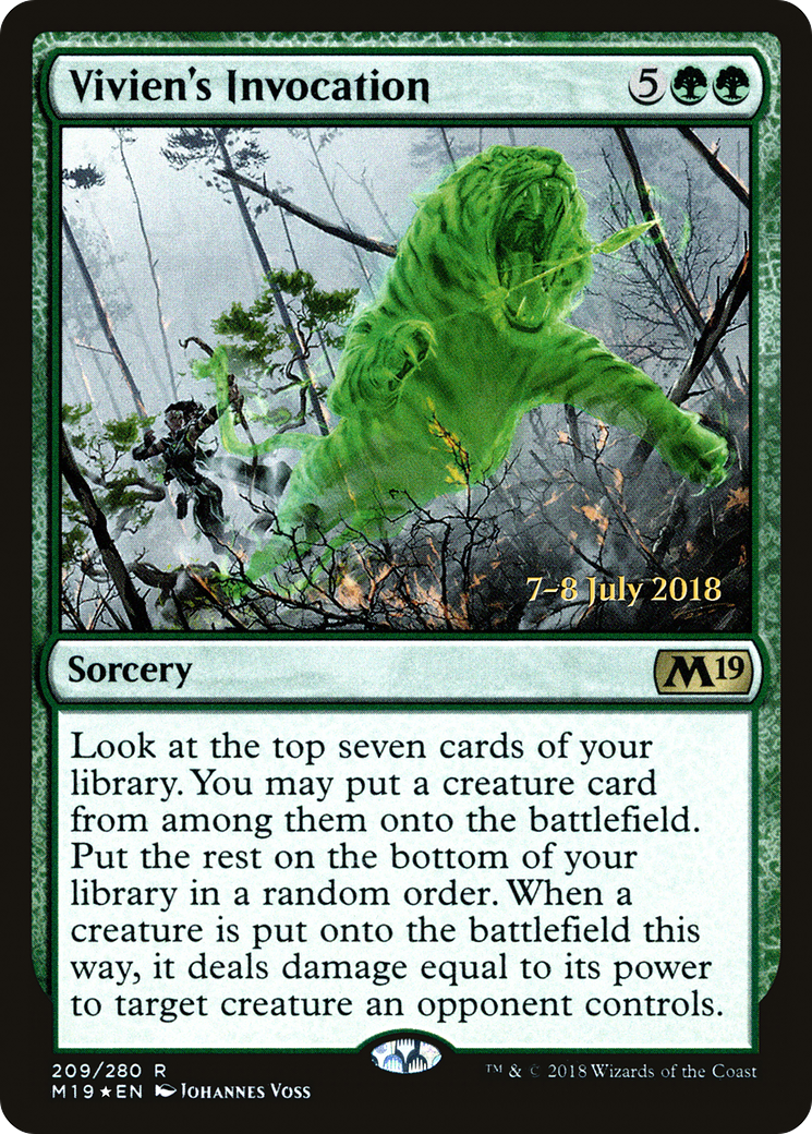 Image of Vivien's Invocation (PRE-209) - Core Set 2019 Promos Foil