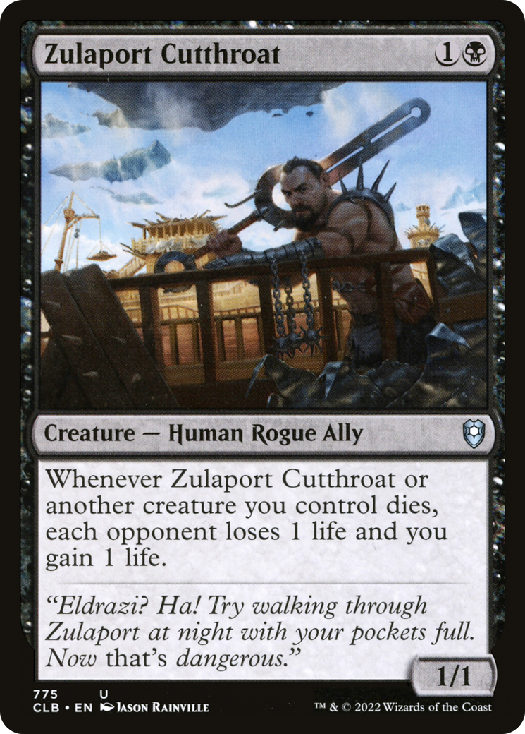 Image of Zulaport Cutthroat (CLB-775) - Commander Legends: Battle for Baldur's Gate